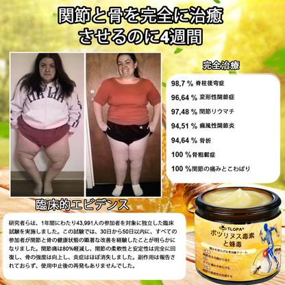 🔥🔥TLOPA®ボツリヌストキシンとビーベノムの骨の痛みを和らげ、癒すバーム🐝（整形外科医がシニアに推奨）🔥。